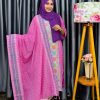 Pink & White Cotton Shalwar Kameez Set with Print & Embroidery Work