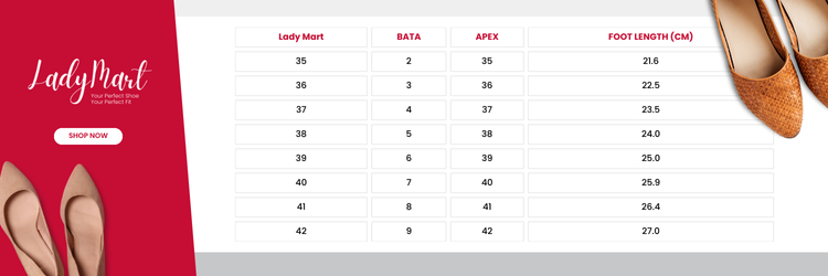 Lady Mart Size Chart